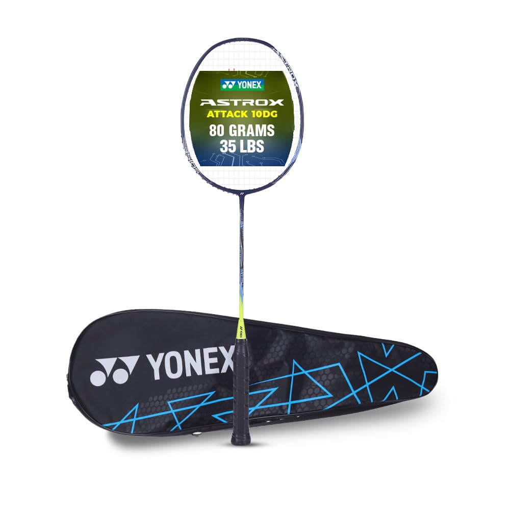 Badminton Racquet ASTROX Attack 10 DG Safety Yellow G4 4U-image-12