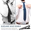 Tie Clip for Men, Tie Clip Stainless Steel & Minimalist Design Long Styles Set Square Edges Necktie Pin for Business Anniversary Wedding Daily Life Christmas Party Casual or Formal Occasions (Black) #4