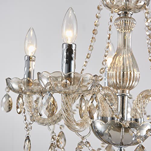 Sm Saint Mossi Saint Mossi 5 Light Modern K9 Crystal Chandelier For Dining Room thumb #4