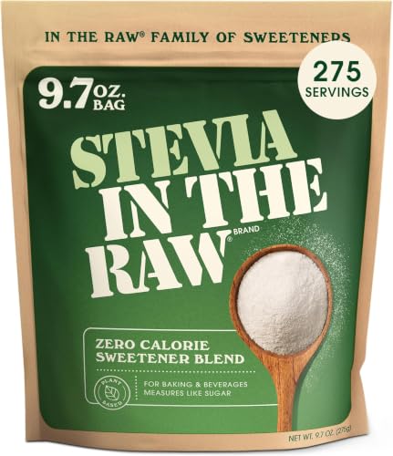 Image of Stevia In The Raw Bakers Bag, Plant Based Zero Calorie Sweetener, No Added Flavors or erythritol, Sugar-free Sugar Substitute for Baking, Suitable For Diabetics,Vegan,Gluten-Free,9.7Oz Bag (Pack of 6)