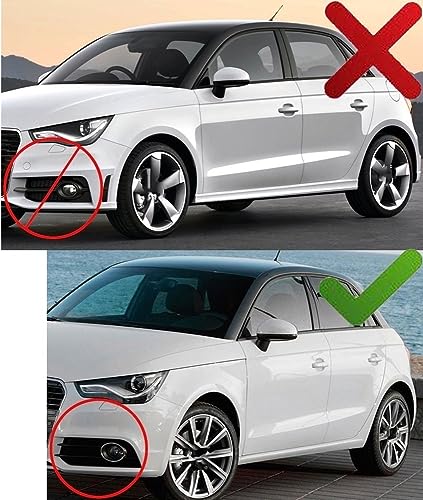 Grille antibrouillard pour Audi A1 8X 10-14 noir chrome