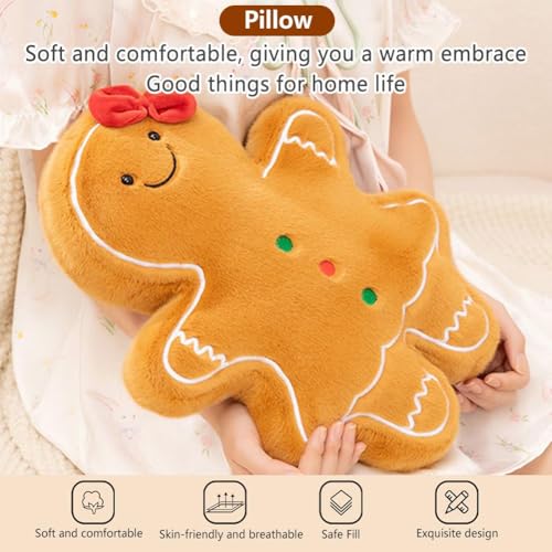 Coussins de Noël en peluche texturée et décorations de Noël haut de gamme - 7