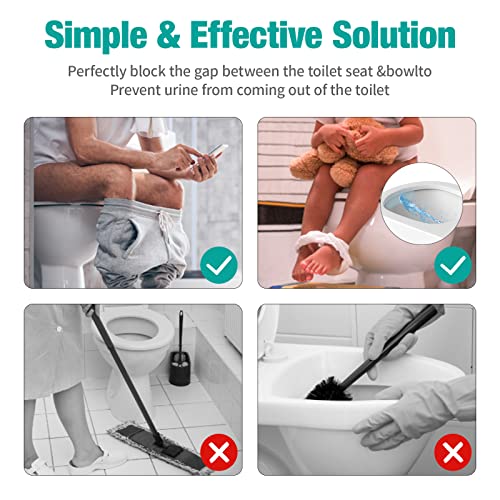 Zly MMHOUSE 4 Pack Pee Guards For Toilet Seats, Potty Training Pee Guard For Adults And Kids, Pee Splash Guard thumb #3