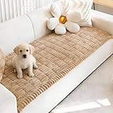 Mivnue Pet Couch Cover, Couch Covers for Dogs, Washable Dog Sofa Covers Couch Protector, Fuzzy Non Slip Couch Slipcover Pet Friendly