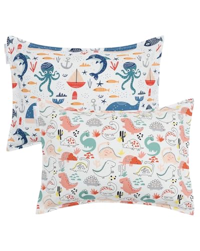 Image of ALVABABY Toddler Pillowcases Cotton Kids Pillow Cover Fit 13 inchx 18 inch or 12 inchx16 inch