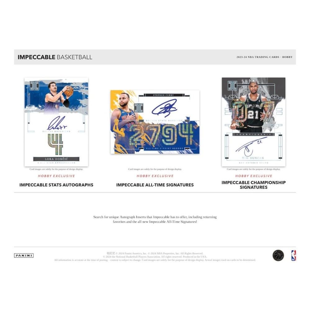 Amazon.com: 2023-24 Panini Impeccable Basketball Hobby Box 