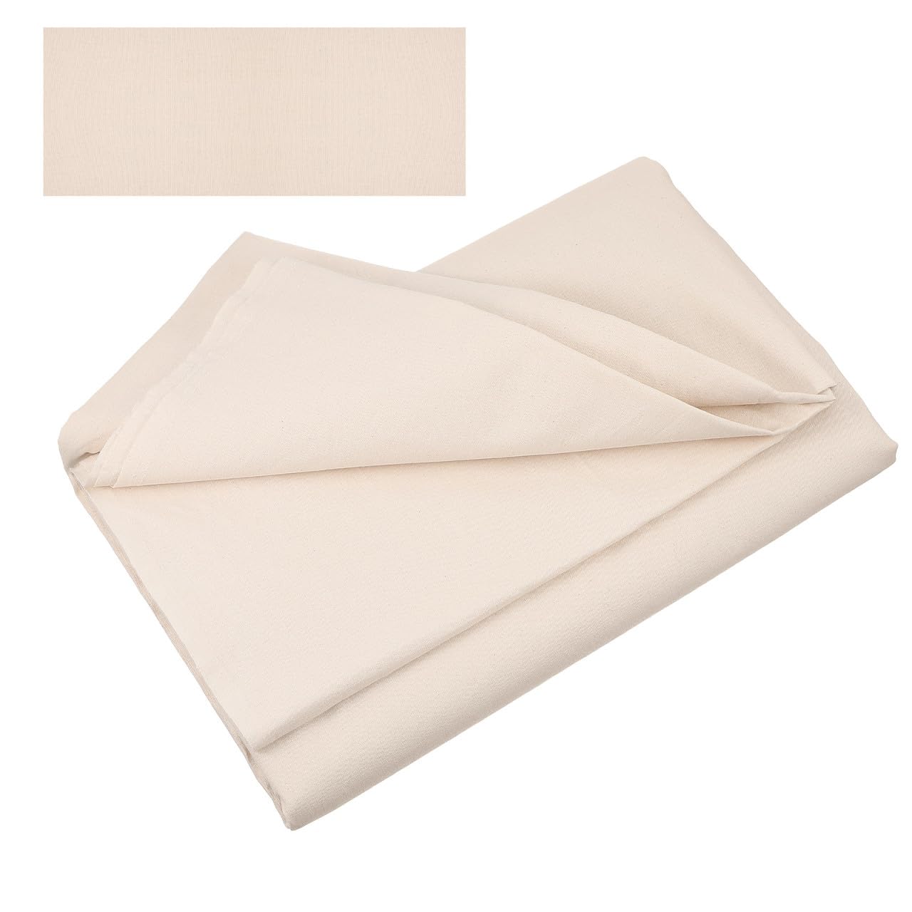 Lona de algodon resistente beige para proteccion de superficies de madera