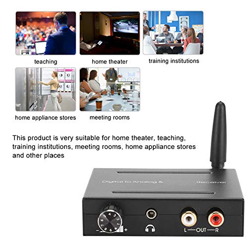 Convertidor Bluetooth digital a analógico DAC de 192K y 24 bits con salida Jack de 3.5 mm 2