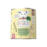 VEGDOG Senior veganes Nassfutter für ältere Hunde ab 7 Jahren mit Erbsen und Hirse, getreidefreies Alleinfutter für Allergiker mit alternativer Proteinquelle, Vorteilspack 6 x 400 g