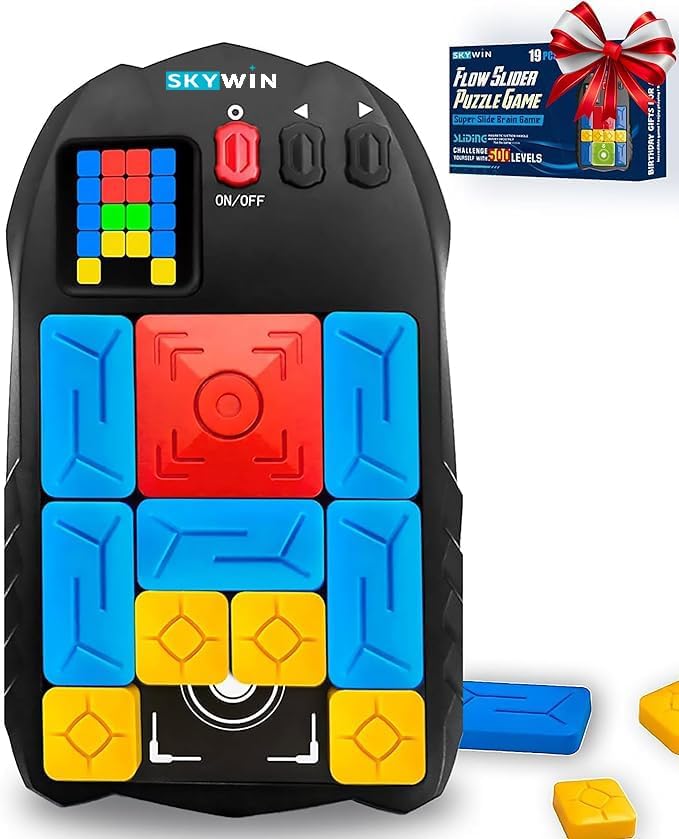 Skywin Klotski - Juego de rompecabezas - 500 rompecabezas de coeficiente intelectual de diversión y entrenamiento mental - Desbloquea Super Slide