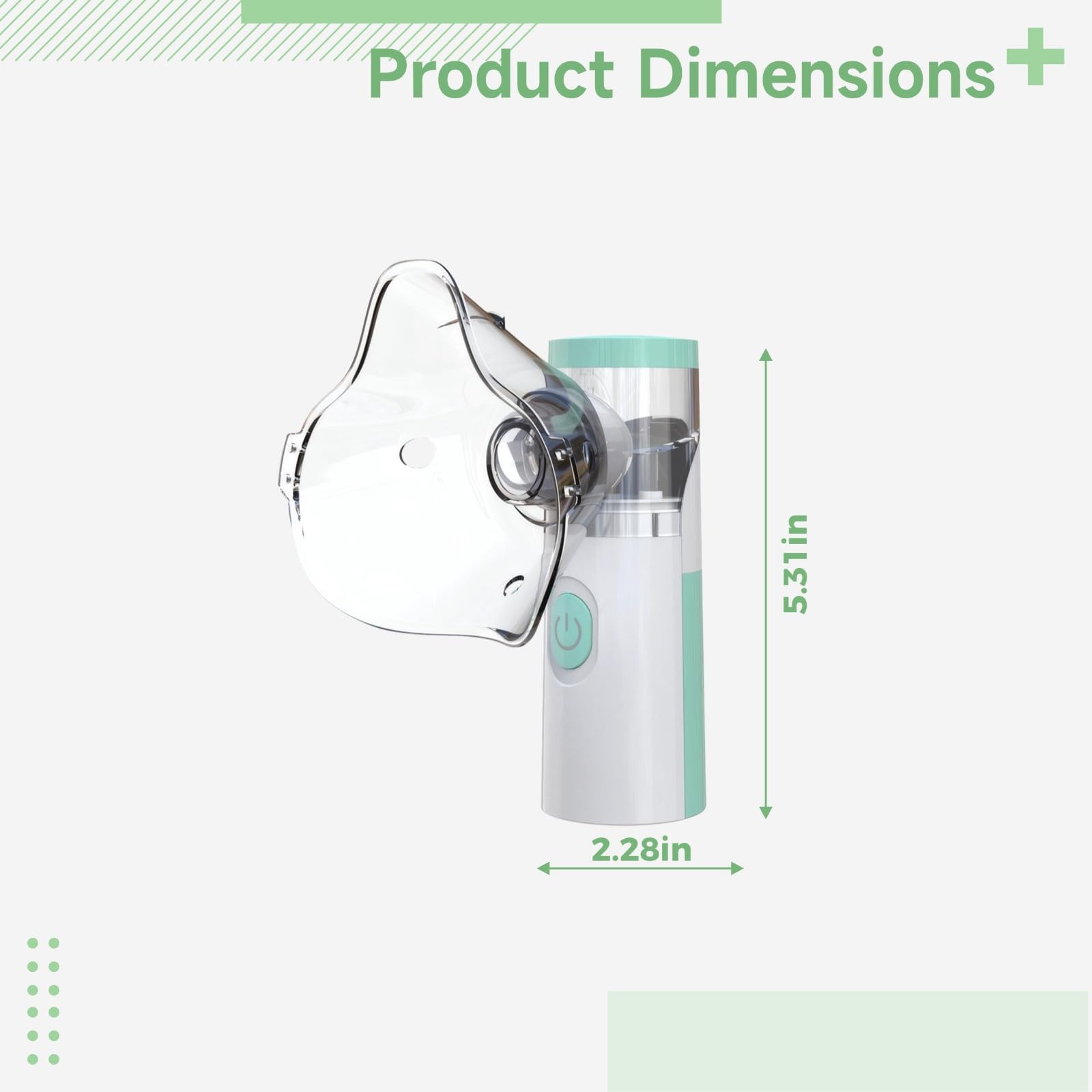 Nebulizador portátil USB para gatos y perros, de mano con 2 máscaras, funcionamiento silencioso, entrega rápida de niebla, certificado Fcc y CE