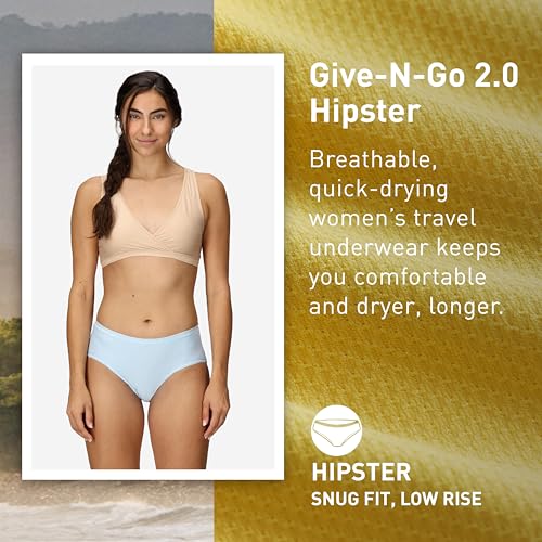 Image of ExOfficio Women's Give-N-Go 2.0 Hipster - Breathable Durable Easy Care Travel Underwear