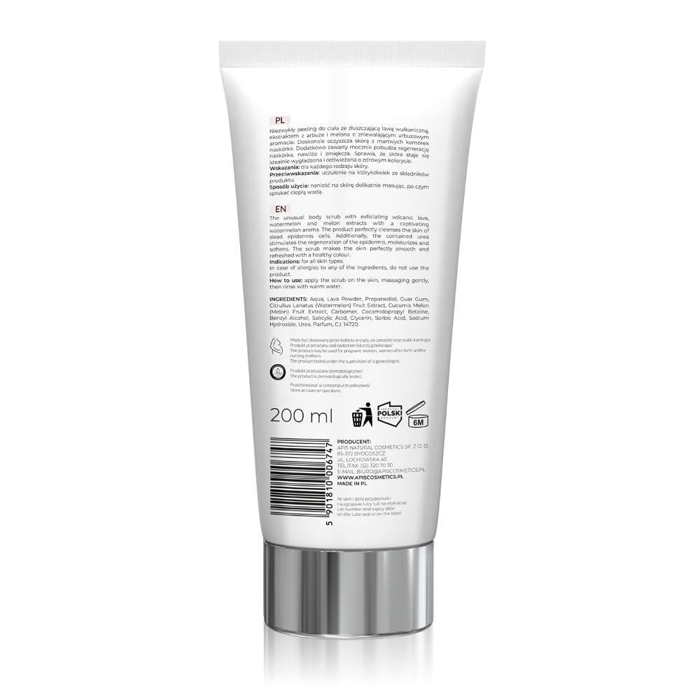 APIS Arbuzowy peeling do ciała z lawą wulkaniczną
