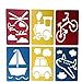 12Pcs Drawing Stencil Template for Kids Crafts Drawing Stencils in Shapes of Transport Drawing Stencils Drawing Toys Cartoon Drawing Template Hollow Painting Template Painting