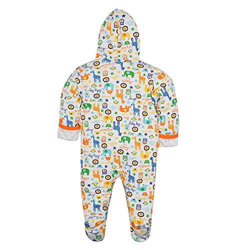Image of Hooded Rompers /Sleepsuits /Jumpsuit /Night Suits for Baby Boys & Girls, Infants, New Borns Pack of 2 Pec