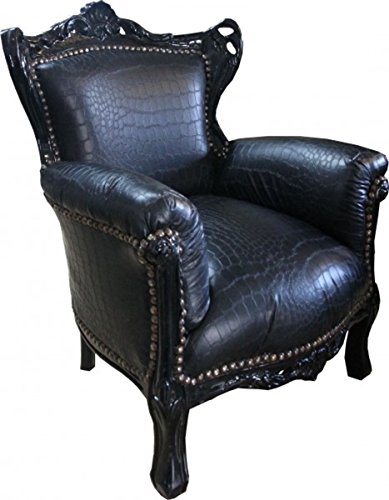 Casa padrino baroque Kids Armchair Silver/Silver – Tron Throne