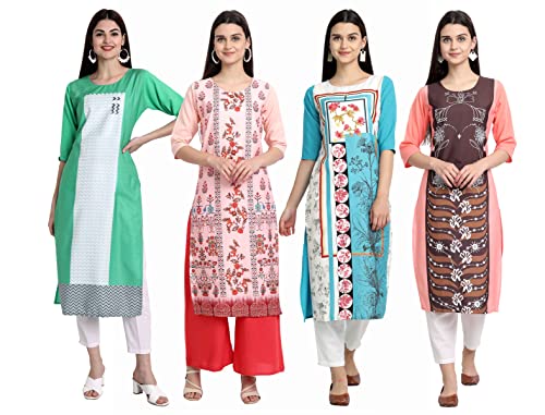 Image of Women's Crepe Straight Kurta