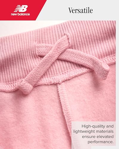 Image of New Balance Girls Sweatpants, Fleece Joggers, Drawstring Waist & Pockets