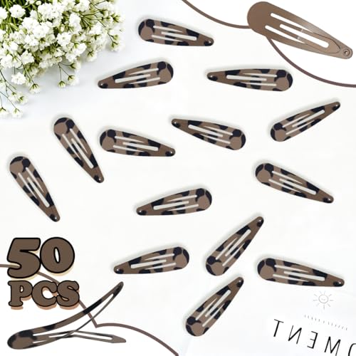 ELANE 50 Pinzas para el cabello Waterdrop Snap miniatura 3