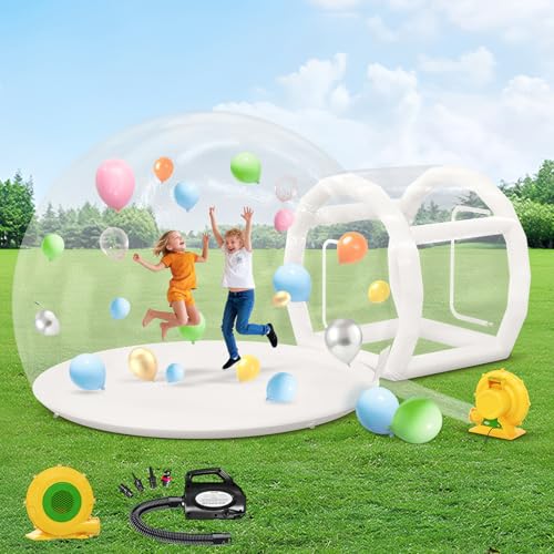 Albott 13FT Inflatable Bubble House Bubble House Dome Inflatable with 750W Air Blower and Air Pump for Birthday Parties Wedding and Gender Reveal
