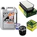 Produktbild QR-PARTS 69359544 Filter Set Inspektionspaket 5 Liter Motoröl Top Tec 4200 5W-30 MANN-FILTER Luftfilter Ölfilter
