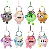 🎁 Contenu de l'emballage: 8 porte-clés peluches écoliers, 8 couleurs différentes au total.