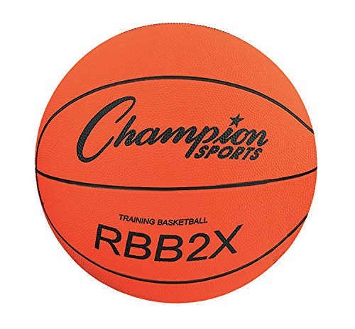 Champion Sports Official Heavy Duty Rubber Cover Nylon Basketballs