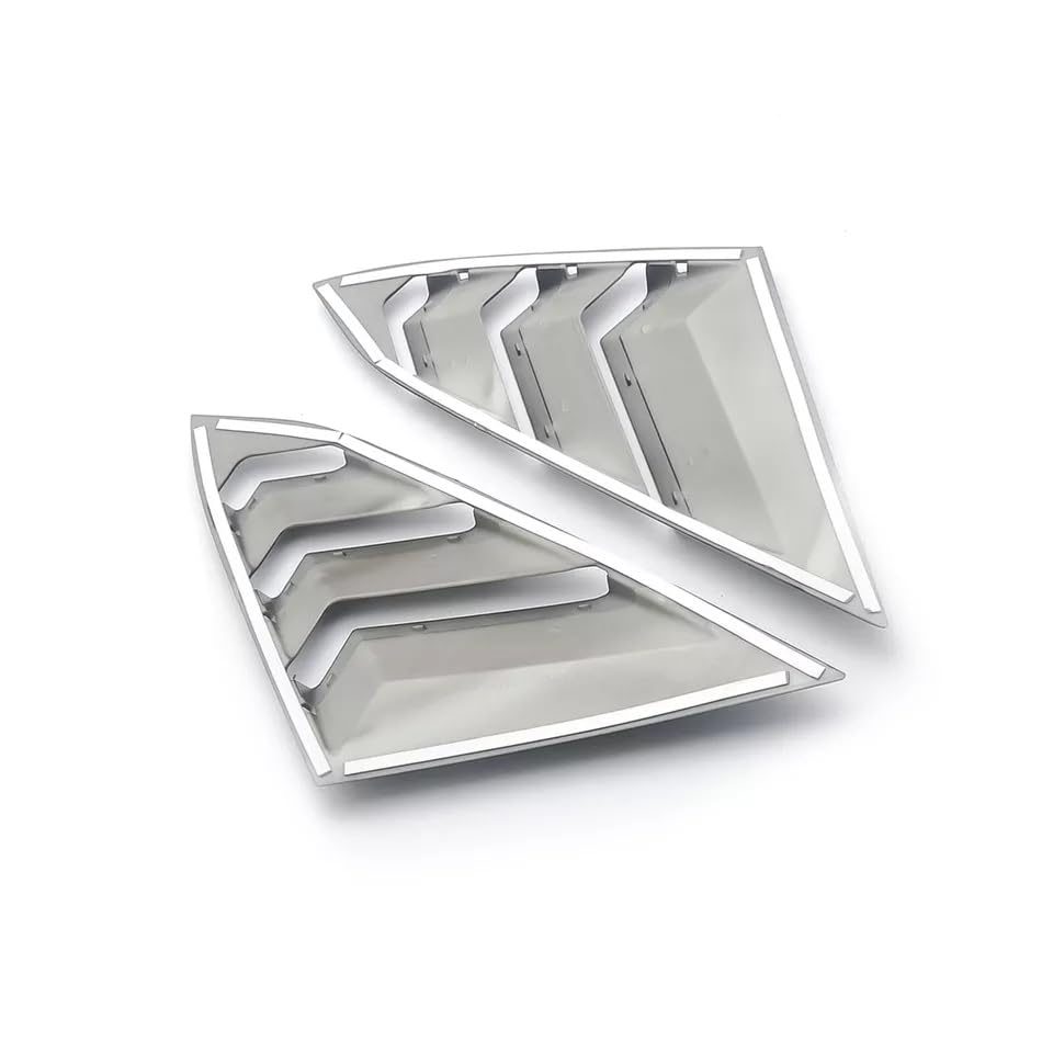 Image of ABS Carbon Fiber Rear Triagle Window Louver Cover, Fits For 10th Honda Civic 2016-2021, 75013-F