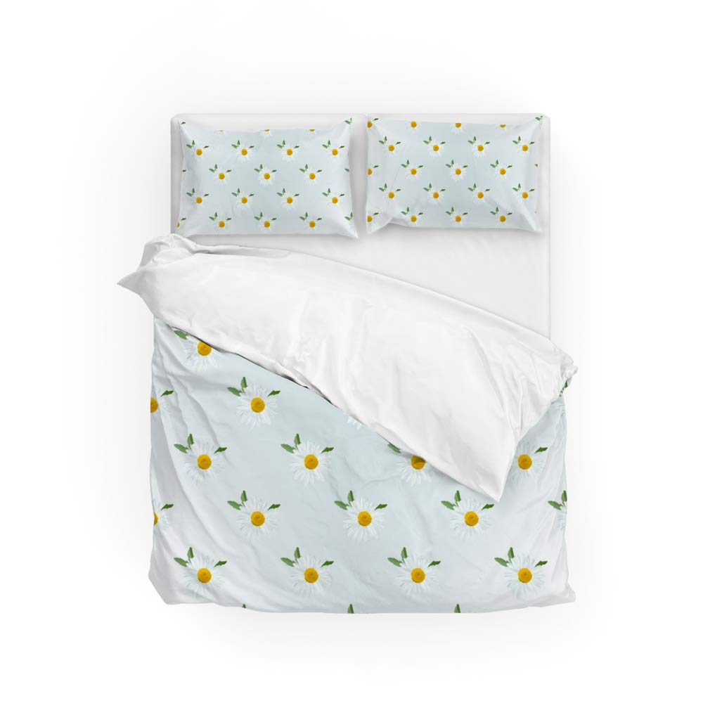 Housse de couette camomille pour une chambre cocooning et sereine