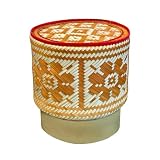PANWA Bamboo Sticky Rice Serving Basket Thai Kratip Container 100% Handmade Traditional Village Handicrafts with Vegetable Plant Based Dye Coloring Shades Food Safe