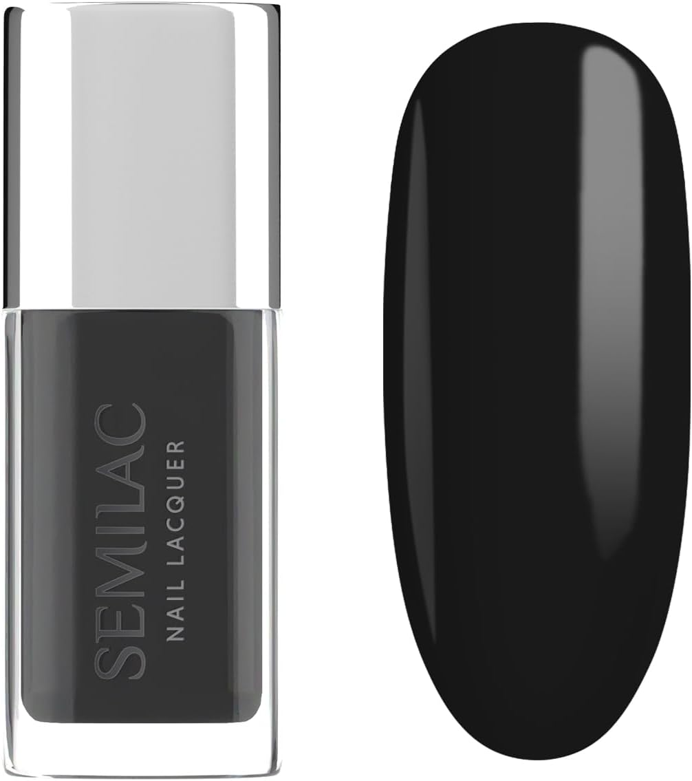 Semilac Klasyczny Lakier Do Paznokci Czarny 109 Classic Black 9ml