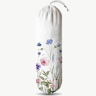 Aesthetic Bag Holder, Reusable Shopping Dispenser, Decorative Fabric Gro...