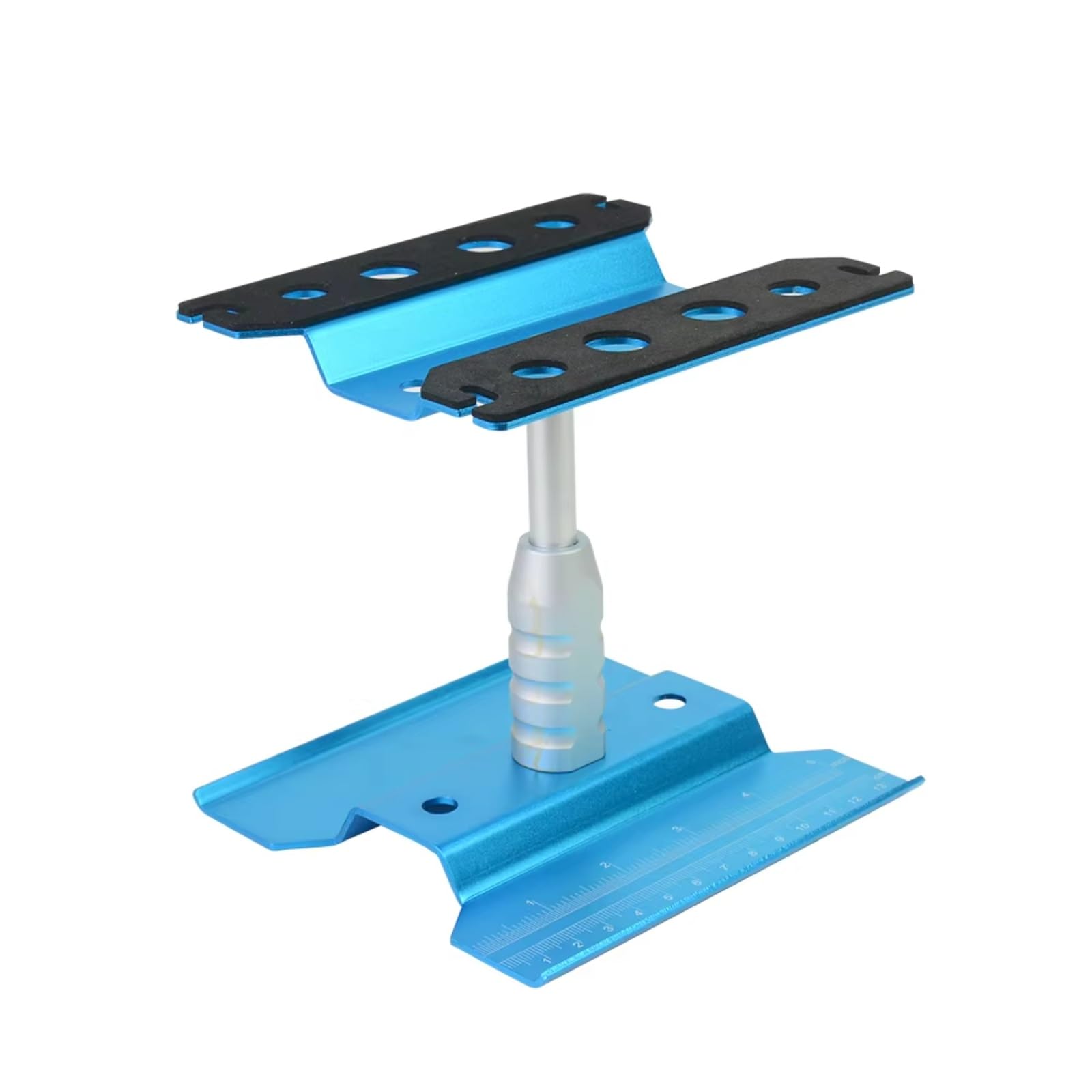 Herramienta Desmontaje RC Soporte Trabajo para Elevación Herramientas Coches RC Plataforma Giratoria 360 ​​Grados Estación Reparación 1/10 1/8 para Coche para Buggy Crawler(Blue)