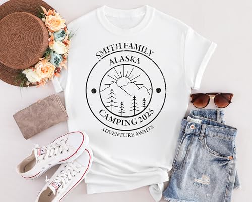 Personalized Summer Vacation Family Shirts Customizable Family Reunion Tees Custom Vacation Shirts for the Whole Family4