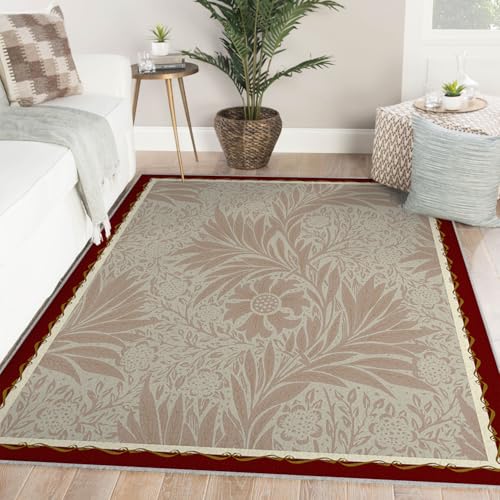 Tapis fleurs abstraites rétro 160x230cm design moderne chic - 4