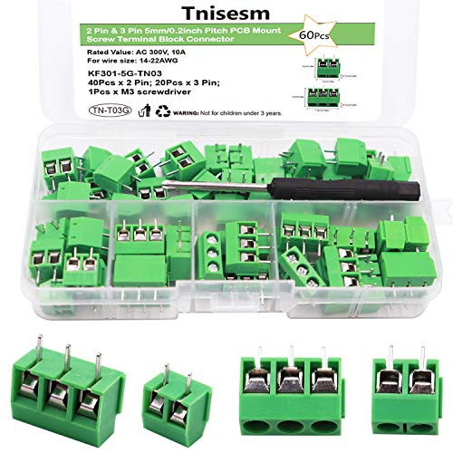 Conectores PCB de 2 y 3 pines para prototipos de domótica y robótica