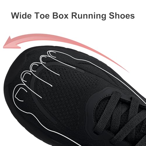 Image of Running Shoes for Men, Comfort Non Slip Mens Walking Shoes | Breathable, Lightweight, Wide, Cushioned, for Work Gym Jogging Athletic Sports Daily