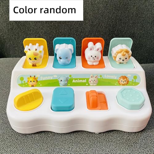 Cause-And-Effect Toys for Babies, educational toys for 1 year old, Developmental Toy With Buttons & Color Sorting Animal, toddlers 2-3, 18 Months kids Pop-Up toys, 6-12 months baby birthday gift. - Image 5