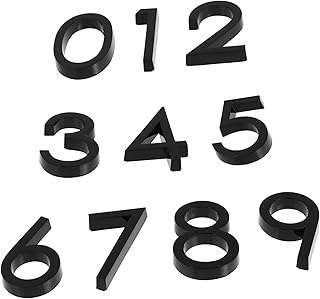 Operitacx 10pcs Digital House Number White Stickers Label Sticker Sticker by Numbers Reflective Number Sticker House Number Sticker Street House Number Address Door Label 0-9 Number Sticker