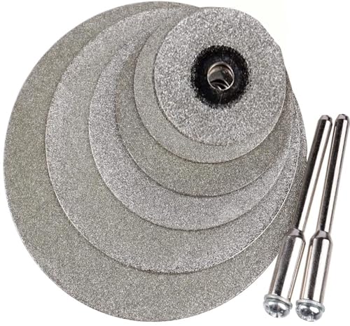 Image of DIY Craft Diamond Cutting Wheel Cutting Discs for Rotary Tool Disc Drill Blades and Mandrel for Glass Tile Metal (2)