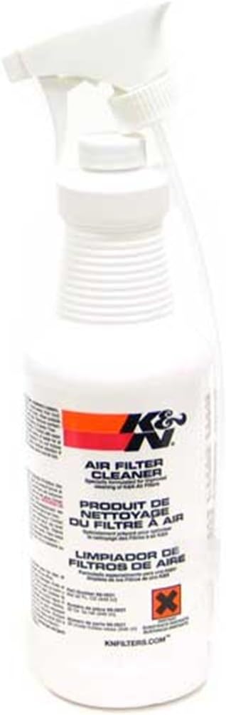 K&N Air Filter Cleaner and Degreaser: Power Kleen; 32 Oz Trigger Spray; Restore Engine Air Filter Performance, 99-0621, Black