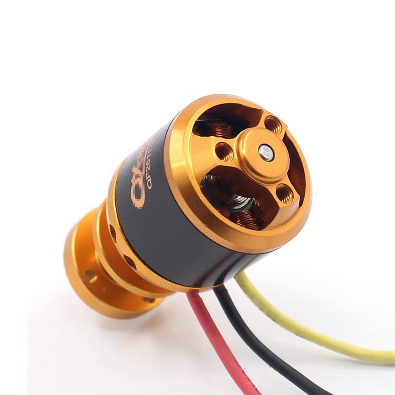 for QX-Motor QF2611 3500KV 4500KV Brushless Motor 55mm 64mm Ducted Fan Jet EDF 3-4S Lipo for RC Airplane FPV Drone Engine (Color : 64mm 4500KV Motor)