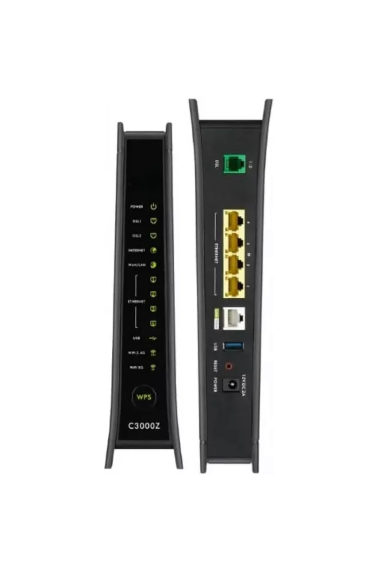 Generic C3000Z Modem | CenturyLink Compatible | Dual-Band 802.11n/ac WiFi Router | UMEC UP0251M-12PA AC Adapter Included OEM Packaging