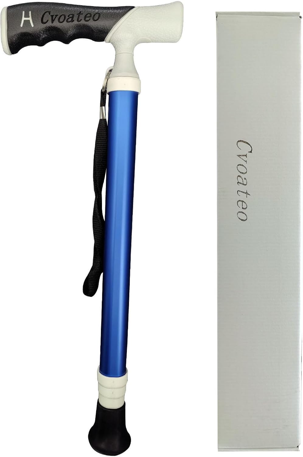 Foldable Hiking Poles,Aluminum Hiking Sticks,Handle Adjustable at 90°,for Hiking, Camping, Mountaining, Backpacking, Walking, Trekking(1PC)