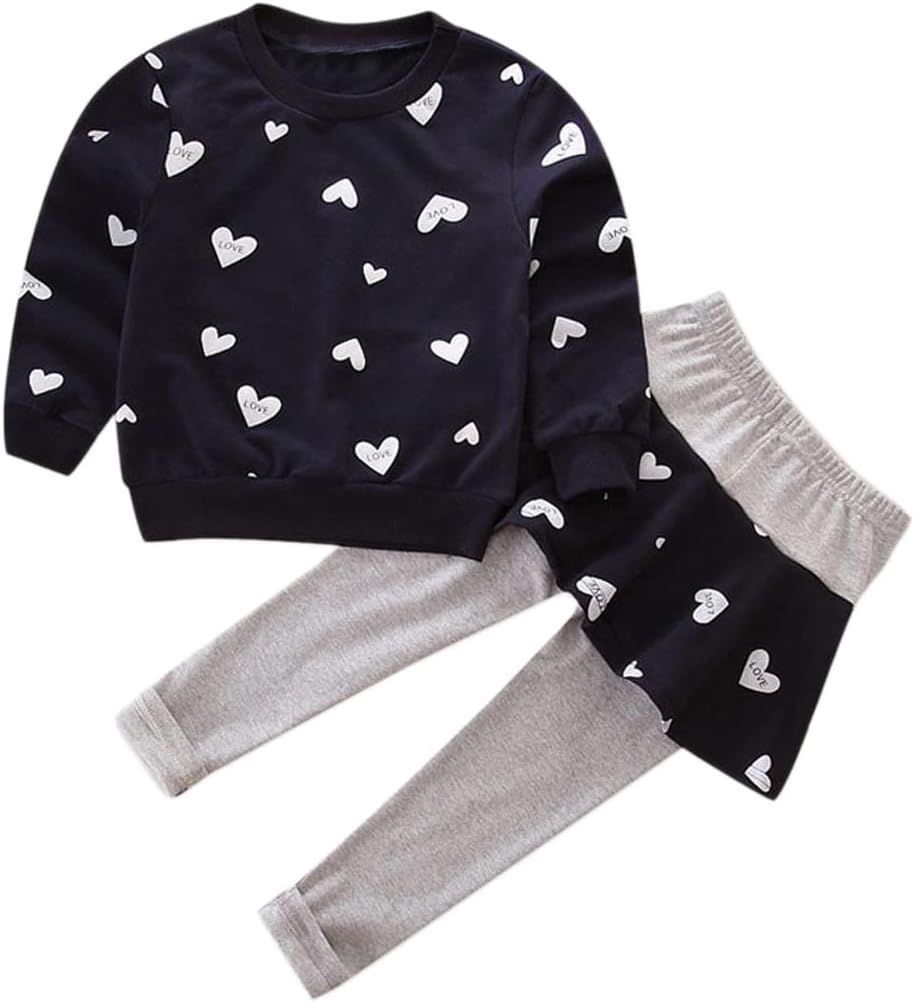 Baby Girl Spring Clothes Toddler Girls Sweatshirts Pants Set Long Sleeve Fall Outfits