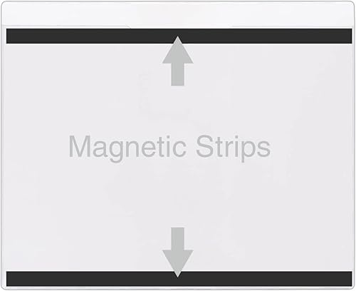 Vista 25 de StoreSMART FJ85STCM-10 - Archivador con parte trasera magnética, 10 unidades, plástico transparente, resistente, resistente