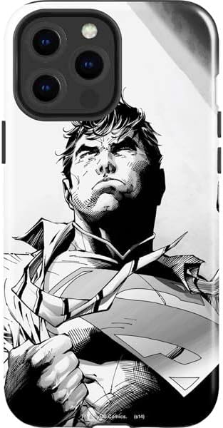 Skinit Impact Phone Case Compatible with iPhone 14 Pro Max - Officially Licensed DC Comics Superman Elements Design