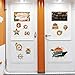 Dazoratix 50th Birthday Cruise Magnets - 13 Pcs Retro Door Ship Cabin Decorations Magnetic Stickers Vintage 1976 Anchor Stateroom Decals with Pens for Carnival Party Decor Refrigerator Car Accessories