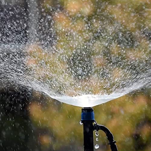 Image of DIY Crafts 12x, Stake, 5 inch inch Stake Round Sprinkler Nozzle Only for Patio Micro Flow Irrigation Nylon Cooling System Plastic Mist Nozzle Sprinkler Micro Bubbler Home Garden Lawn EMI (12x, Stake)