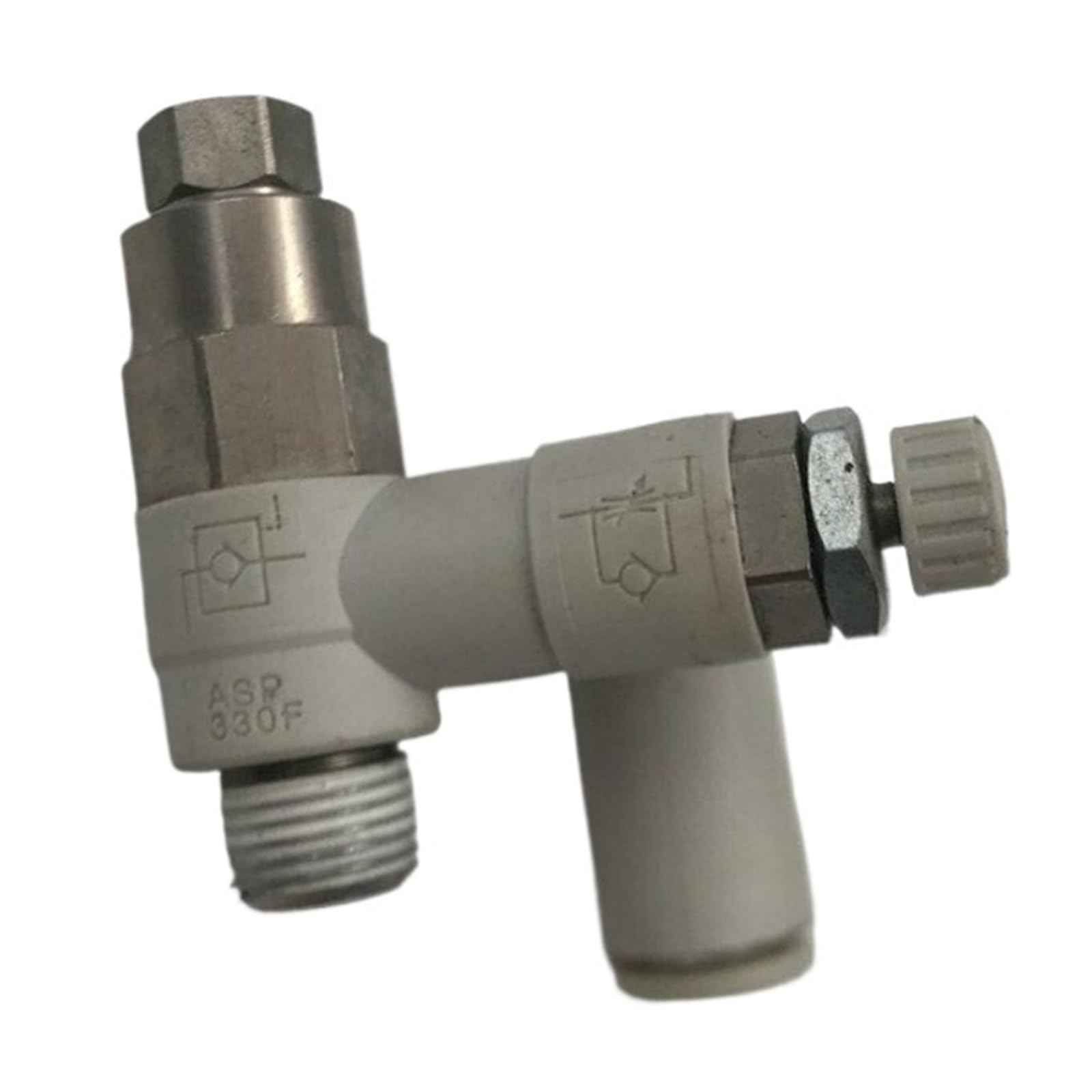 Válvula de control ASP330F-01-06S con regulador de velocidad neumático